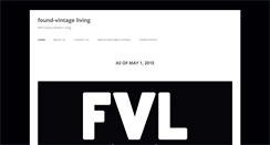 Desktop Screenshot of foundvintageliving.com